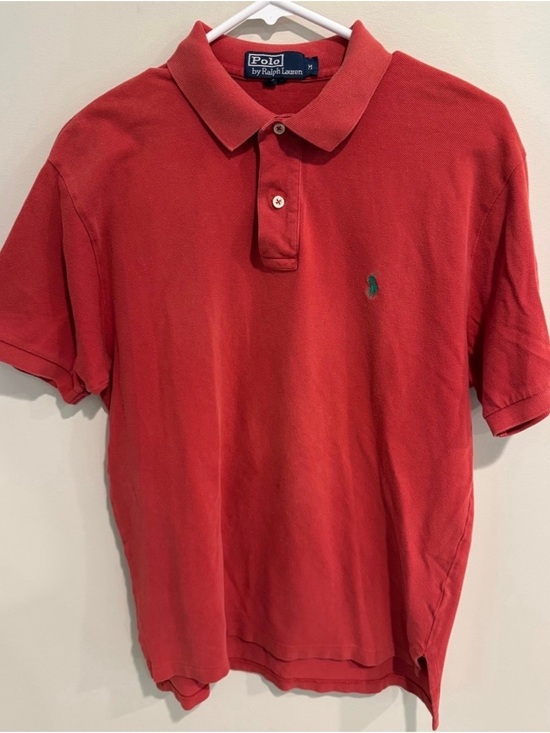 Polo Ralph Lauren Other - Polo by Ralph Lauren Red Short-Sleeve Polo with Green Pony Classic Preppy Size M
